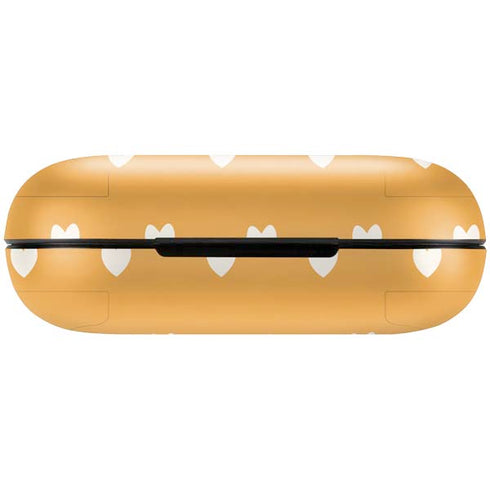 Yellow and White Hearts Amazon Echo Buds Skin