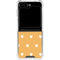 Yellow and White Hearts Galaxy Z Flip6 Clear Case