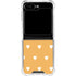 Yellow and White Hearts Galaxy Z Flip6 Clear Case