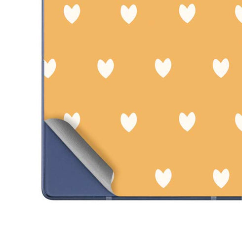 Yellow and White Hearts Galaxy Z Fold6 Skin