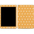 Yellow and White Hearts Apple iPad Skin
