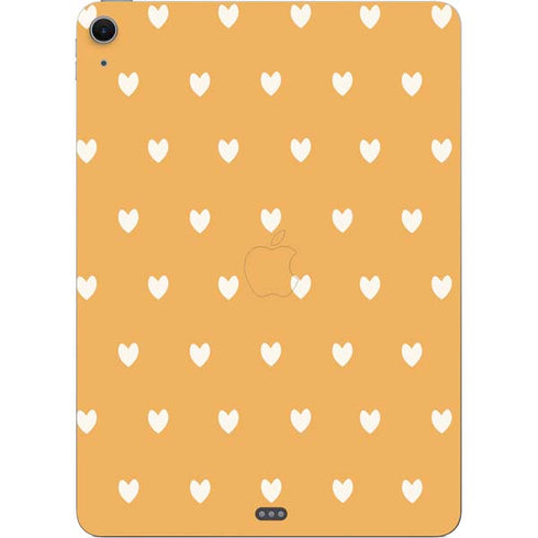 Yellow and White Hearts Apple iPad Air Skin