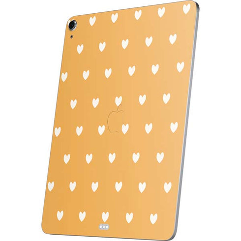 Yellow and White Hearts Apple iPad Air Skin