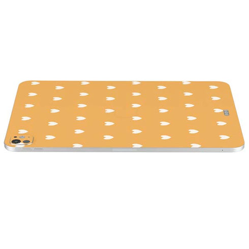 Yellow and White Hearts iPad Pro 13in M4 (2024) Skin