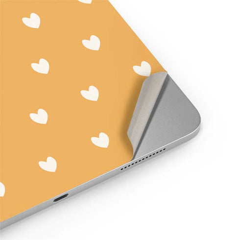 Yellow and White Hearts iPad Pro 13in M4 (2024) Skin
