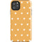 Yellow and White Hearts iPhone Cases