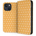 Yellow and White Hearts iPhone 15 Plus Folio Case