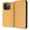 Yellow and White Hearts iPhone 15 Pro Folio Case