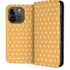 Yellow and White Hearts iPhone 15 Pro Folio Case