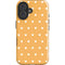 Yellow and White Hearts iPhone 16 Impact Case