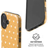 Yellow and White Hearts iPhone 16 Magsafe Impact Case