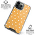 Yellow and White Hearts iPhone 16 Pro Clear Case
