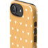 Yellow and White Hearts iPhone 16e Impact Case