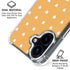 Yellow and White Hearts iPhone 17 Clear Case