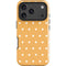 Yellow and White Hearts iPhone 18 Pro Impact Case