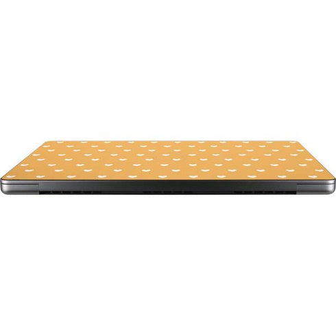 Yellow and White Hearts Apple MacBook Pro 14-inch Skin