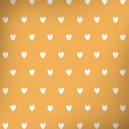 Yellow and White Hearts MacBook Skins