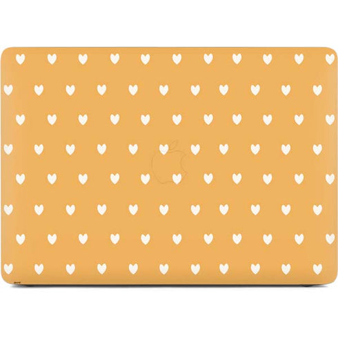 Yellow and White Hearts Apple MacBook Pro 16-inch Skin