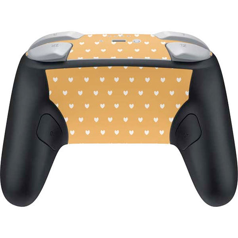 Yellow and White Hearts Nintendo Switch 2 (2025) Pro Controller Skin