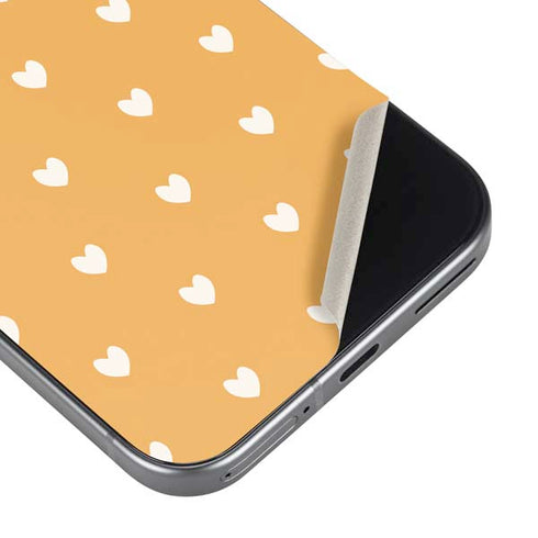 Yellow and White Hearts Pixel 9 Pro XL Skin