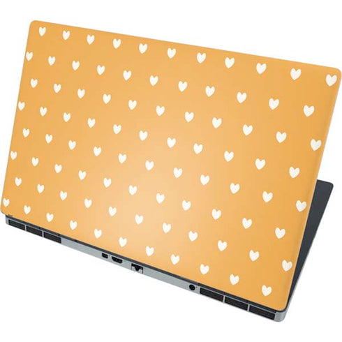 Yellow and White Hearts Dell Precision Skin