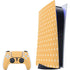Yellow and White Hearts PlayStation PS5 Skins