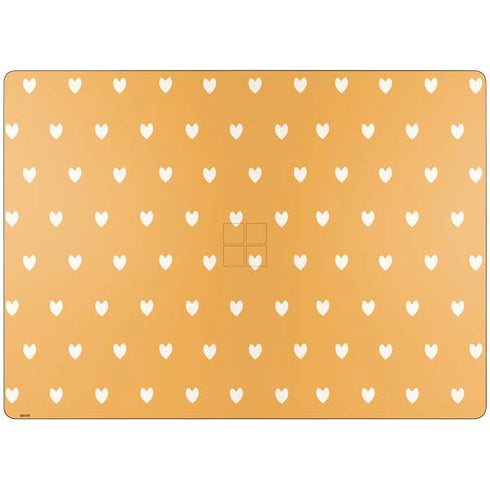 Yellow and White Hearts Surface Laptop 7 13.8in Skin