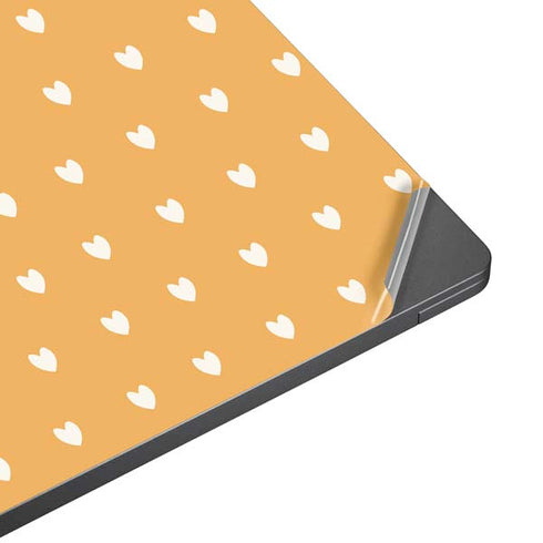 Yellow and White Hearts Surface Laptop 7 15in Skin