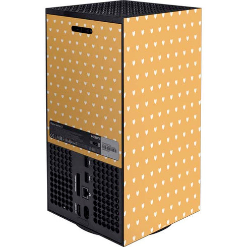 Yellow and White Hearts Xbox Series X Bundle Skin
