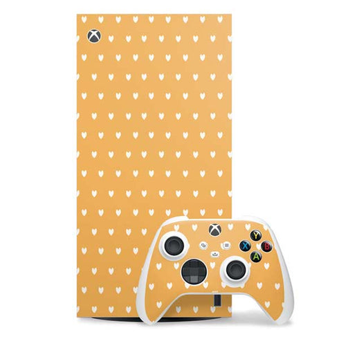 Yellow and White Hearts Xbox Series X Skins