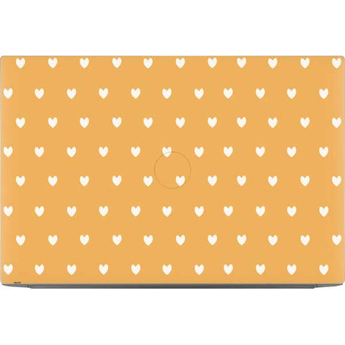 Yellow and White Hearts Dell XPS Skin