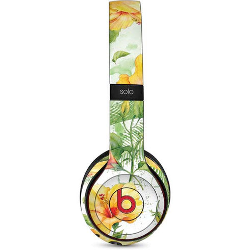 Yellow Hibiscus Beats Solo 3 Wireless Skin