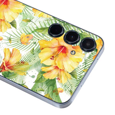 Yellow Hibiscus Galaxy A55 5G Skin