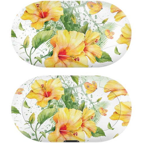 Yellow Hibiscus Galaxy Buds Skin