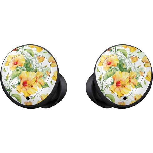 Yellow Hibiscus Galaxy Buds Skin