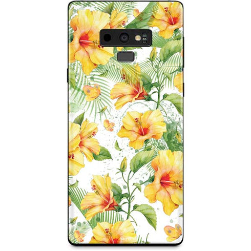 Yellow Hibiscus Galaxy Note 9 Skin