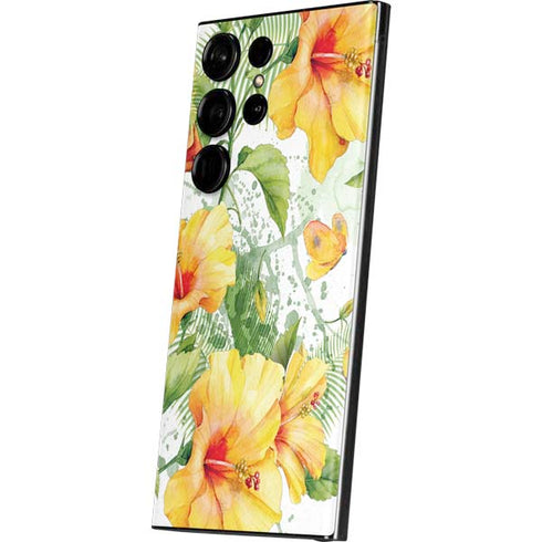 Yellow Hibiscus Galaxy Skins