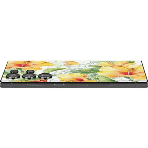 Yellow Hibiscus Galaxy Skins