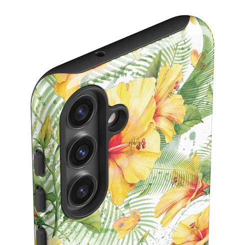 Yellow Hibiscus Galaxy S25 Impact Case