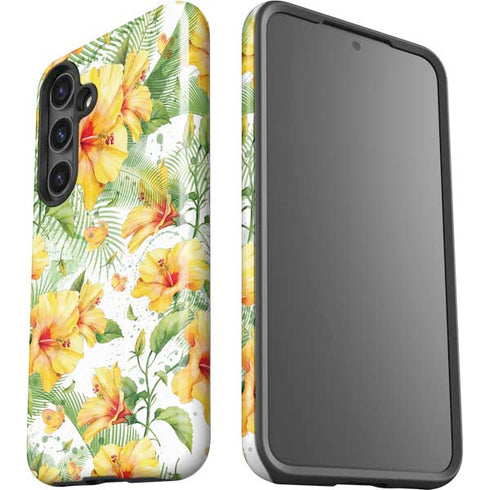 Yellow Hibiscus Galaxy S25 Impact Case