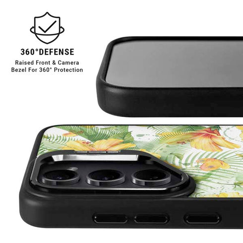 Yellow Hibiscus Galaxy S24 Plus Kickstand Case