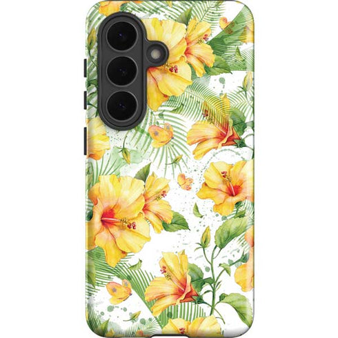 Yellow Hibiscus Galaxy S26 Plus Impact Case