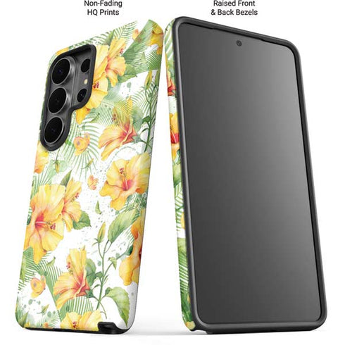 Yellow Hibiscus Galaxy S26 Ultra Impact Case