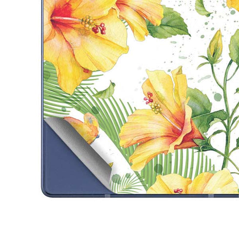 Yellow Hibiscus Galaxy Z Fold6 Skin