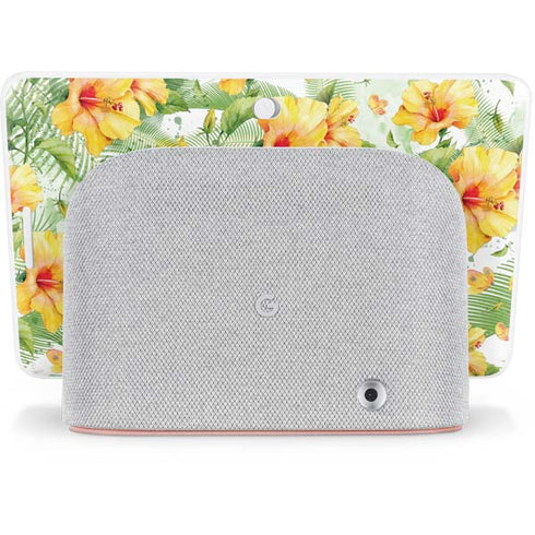 Yellow Hibiscus Google Home Hub Skin