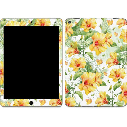 Yellow Hibiscus iPad Skins