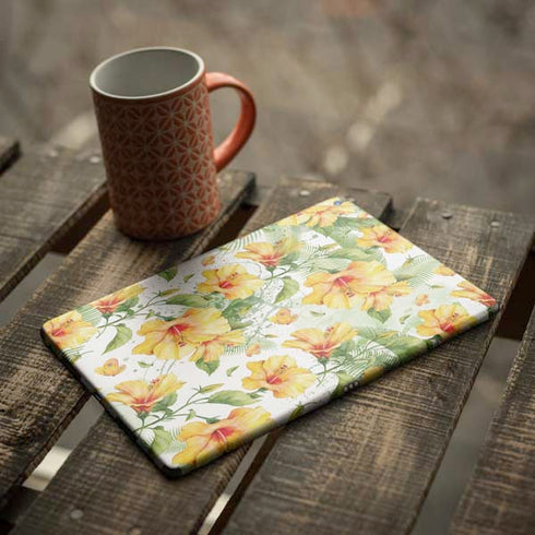 Yellow Hibiscus iPad Skins