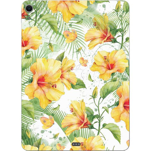 Yellow Hibiscus Apple iPad Air Skin