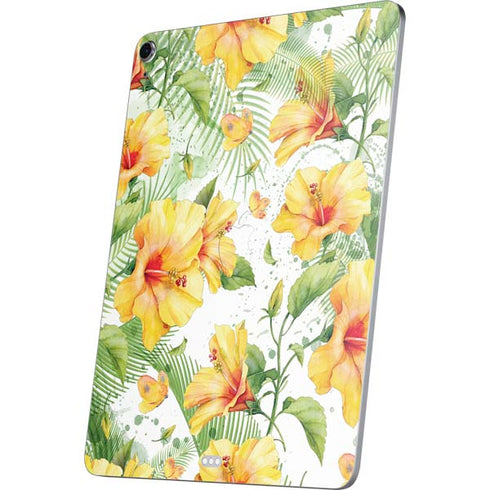 Yellow Hibiscus Apple iPad Air Skin