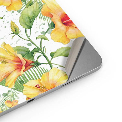 Yellow Hibiscus Apple iPad Air Skin